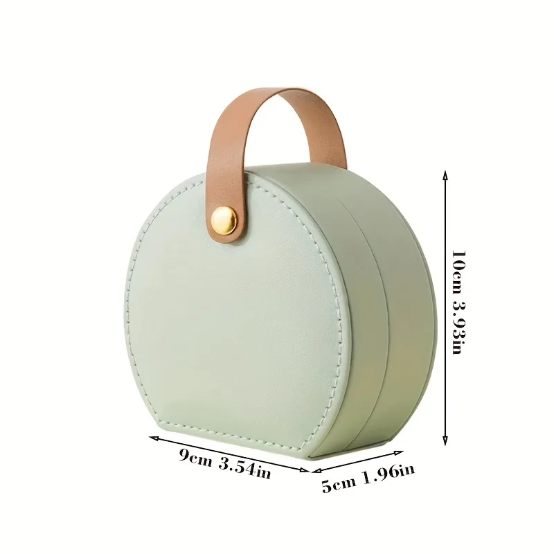 Mini Jewelry Organizer Display Travel Jewelry Case Boxes Earrings Necklace Ring Portable Handbag Jewelry Box Leather Storage