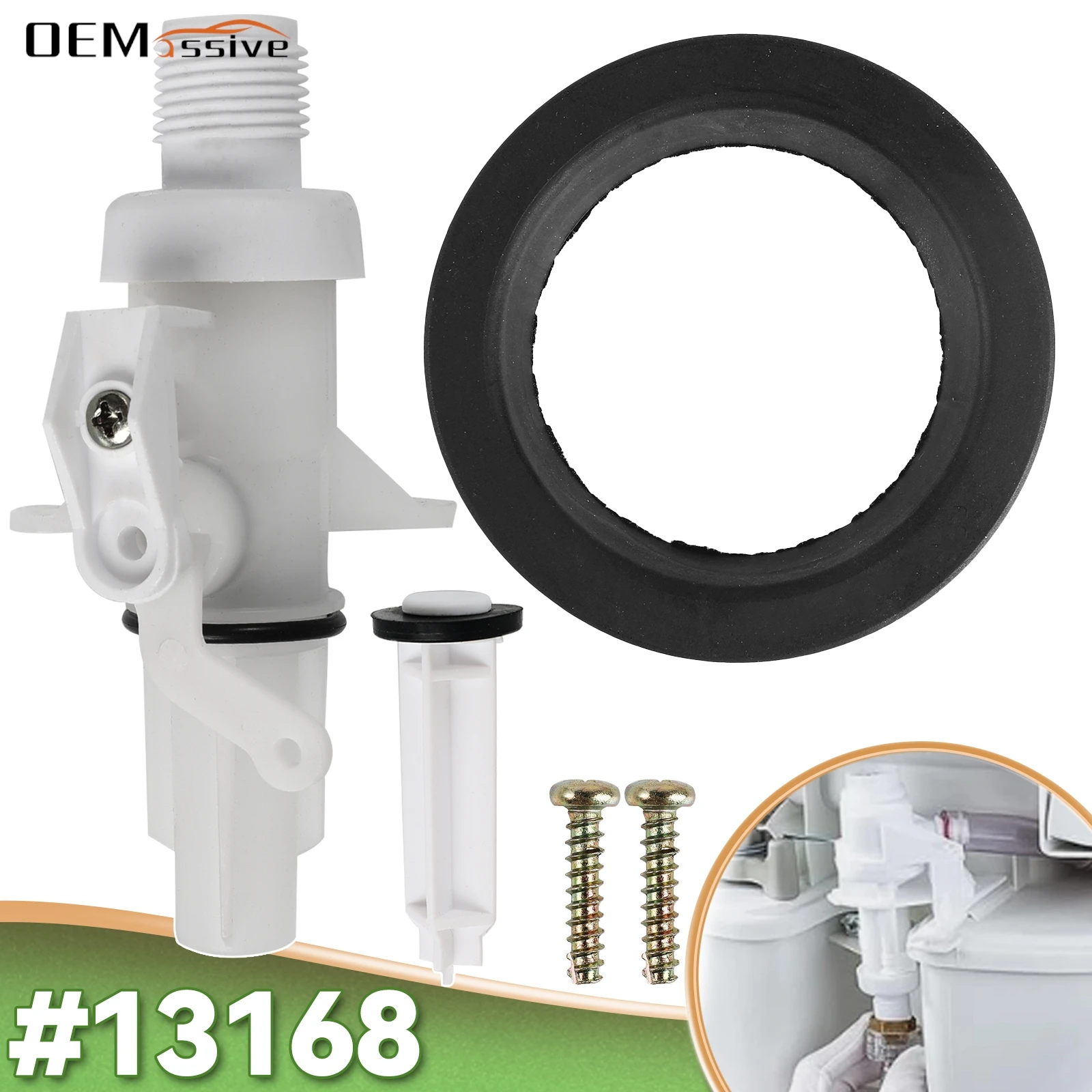 

Upgraded Water Valve Kit #13168 For Thetford Aqua Magic IV (4) RV Toilet Water Valve Kit Toilet Repair Kit High And Low Models