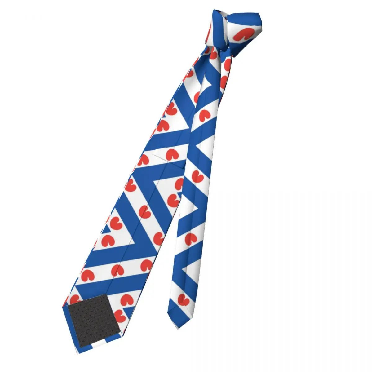 Friesland Flag cravatta Unisex poliestere 8 cm paesi bassi Dutch Holland cravatte per uomo accessori classici cravatta matrimonio