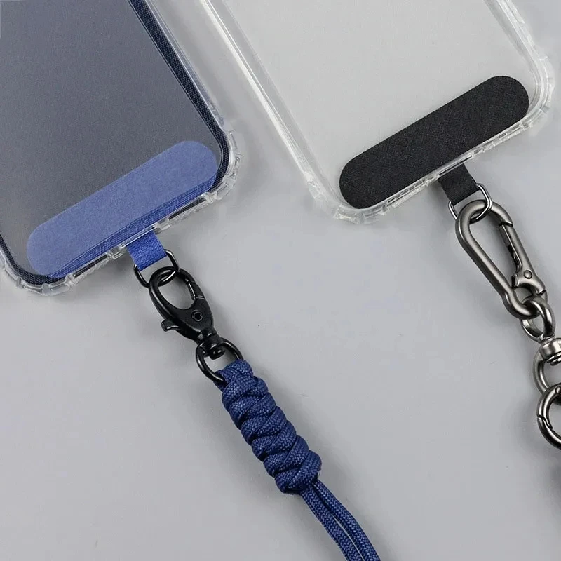 1-5PCS Mobile Phone Safety Lanyard Card Gasket Replacement Detachable Neck Cord Hanging Strap Clip Snap Tether Rope Patch