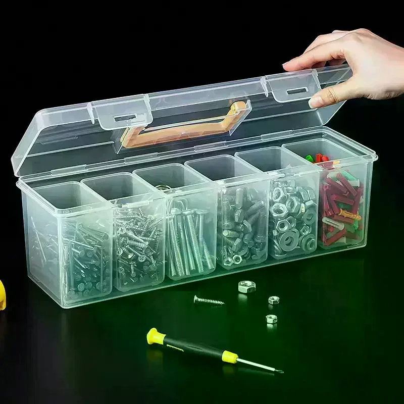 1/7pcs Tool Parts Storage Box Set Multi-Compartment Tool Organizer,Sorting Box For Screws,Wrenches,Hardware Accessories,and Toys