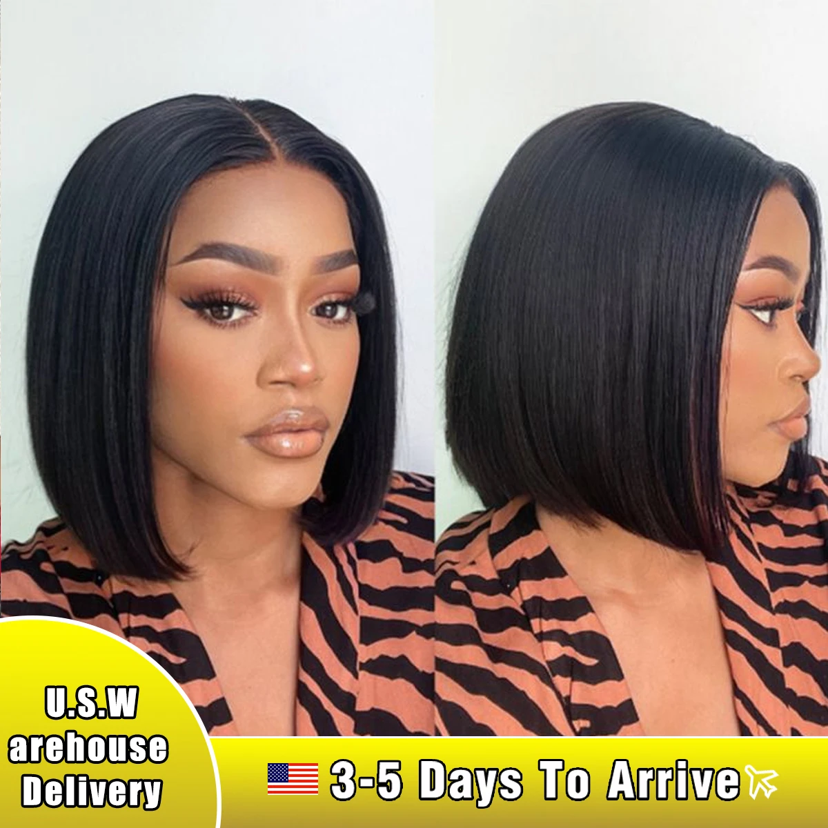 Straight Bob Wig 13X4 Lace Front Human Hair Wig Short Bob Wig 13x6 Side Part Lace Frontal Wig Brazilian Bob For Women Virgin Wig