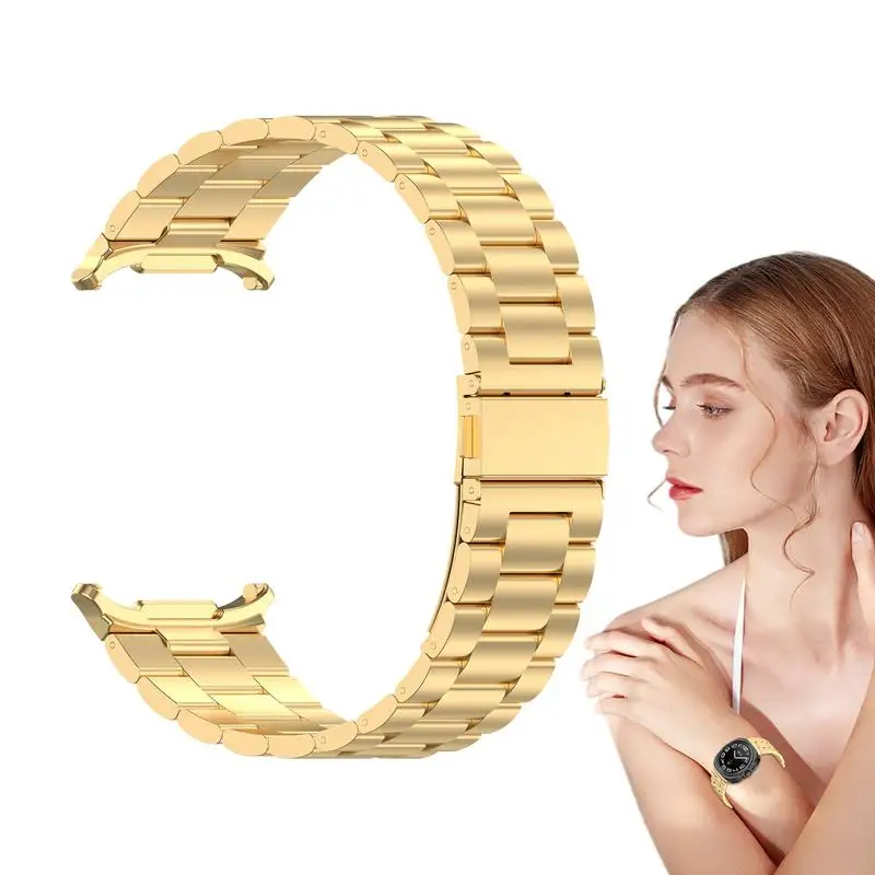 

Металлический ремешок для часов унисекс, быстросъемный элегантный повседневный браслет для наручных часов, для мужчин и женщин
