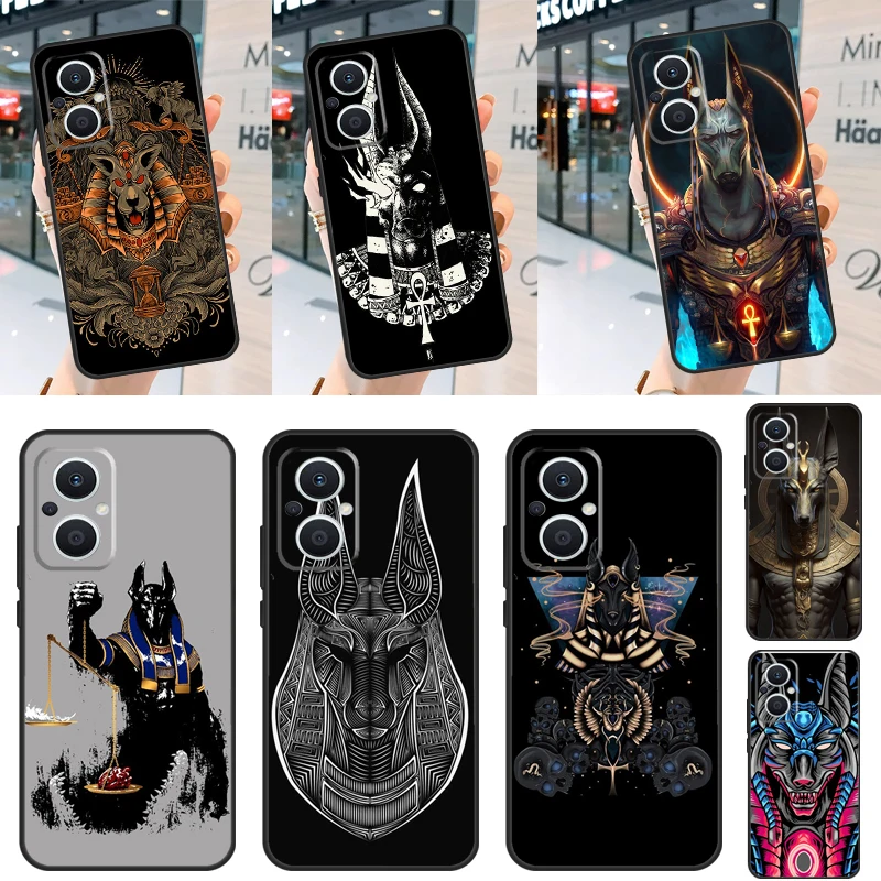 Egypt Nefertiti Anubis Ankh Case For OPPO Reno 4Z 5Z 2Z 8T 3 7 Reno 8 4 5 6 Lite Find X2 X3 Lite Neo X5 X6 Pro Cover