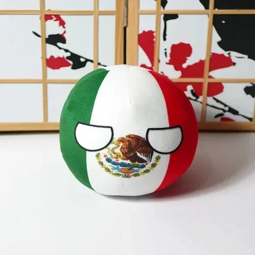 Countryballs llavero de peluche muñeca EE. UU. Canadá América Jamaica Dominica Cuba México bola Polonia bola juguete colgante relleno para regalo