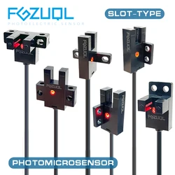 Sensor fotoelétrico em forma de U pequeno, interruptor fotomagnético, limite fotomagnético, NPN, PNP, NO, NC, GT2, 5to 24V DC