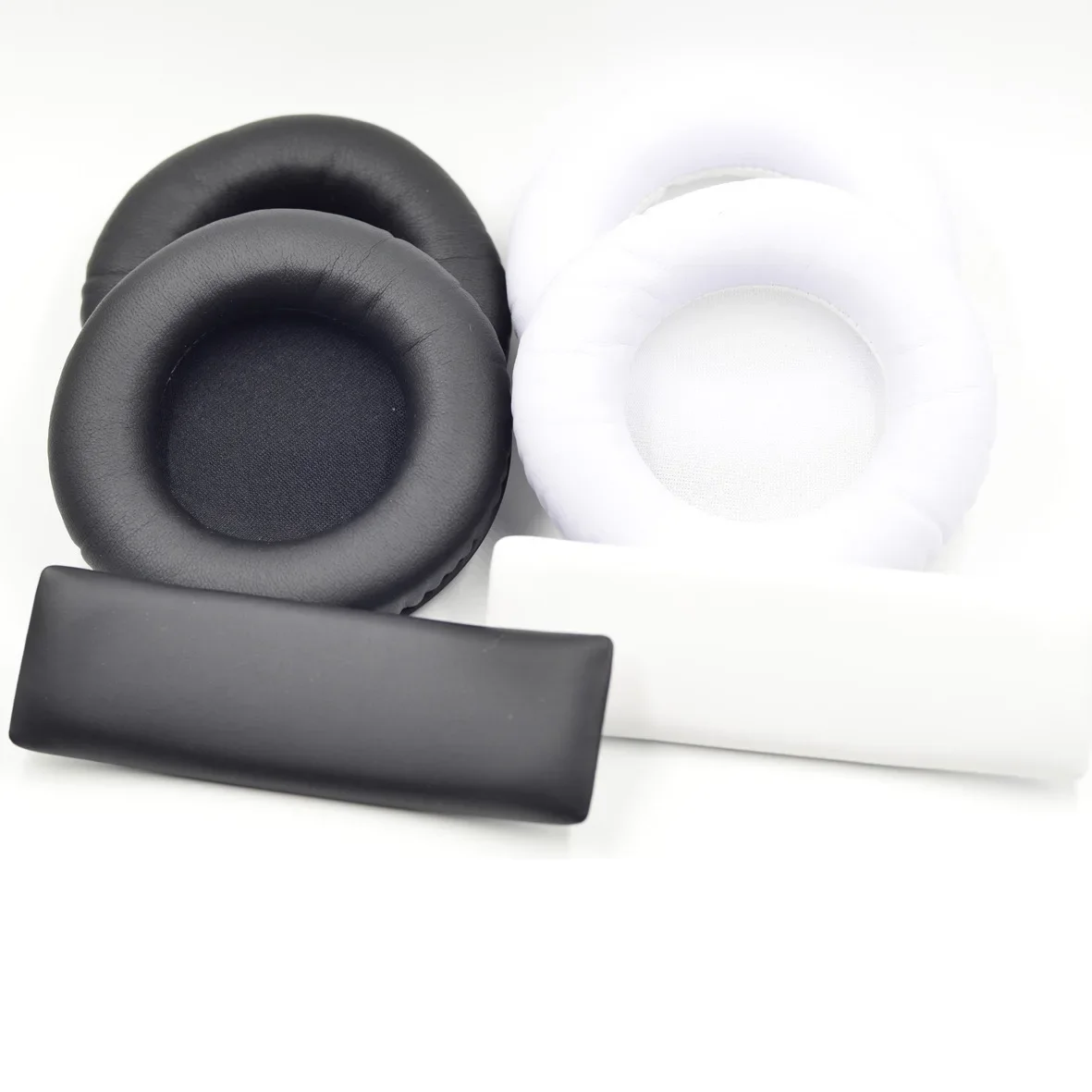 Standard PU Leather Ear Pads Cushion Soft Replacement Earpads + Headband for Original AKG K845 K545 Headset Repair Part