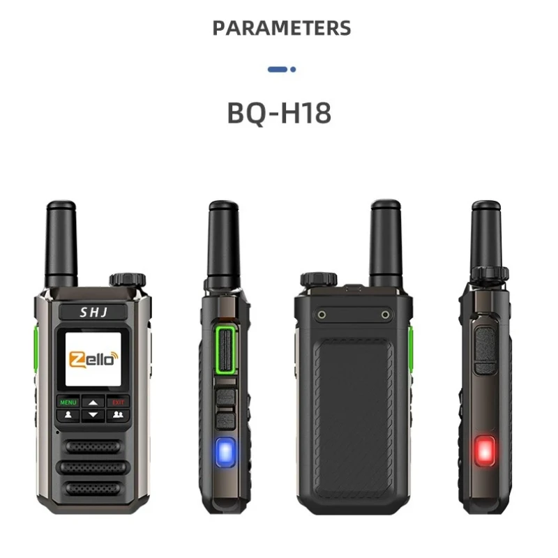 ​Android 8.1 | Metal-Bodied Zello 4G POC Radio​ , SIM/WiFi, Professional Walkie Talkie, Type-C charging, sturdy and durable