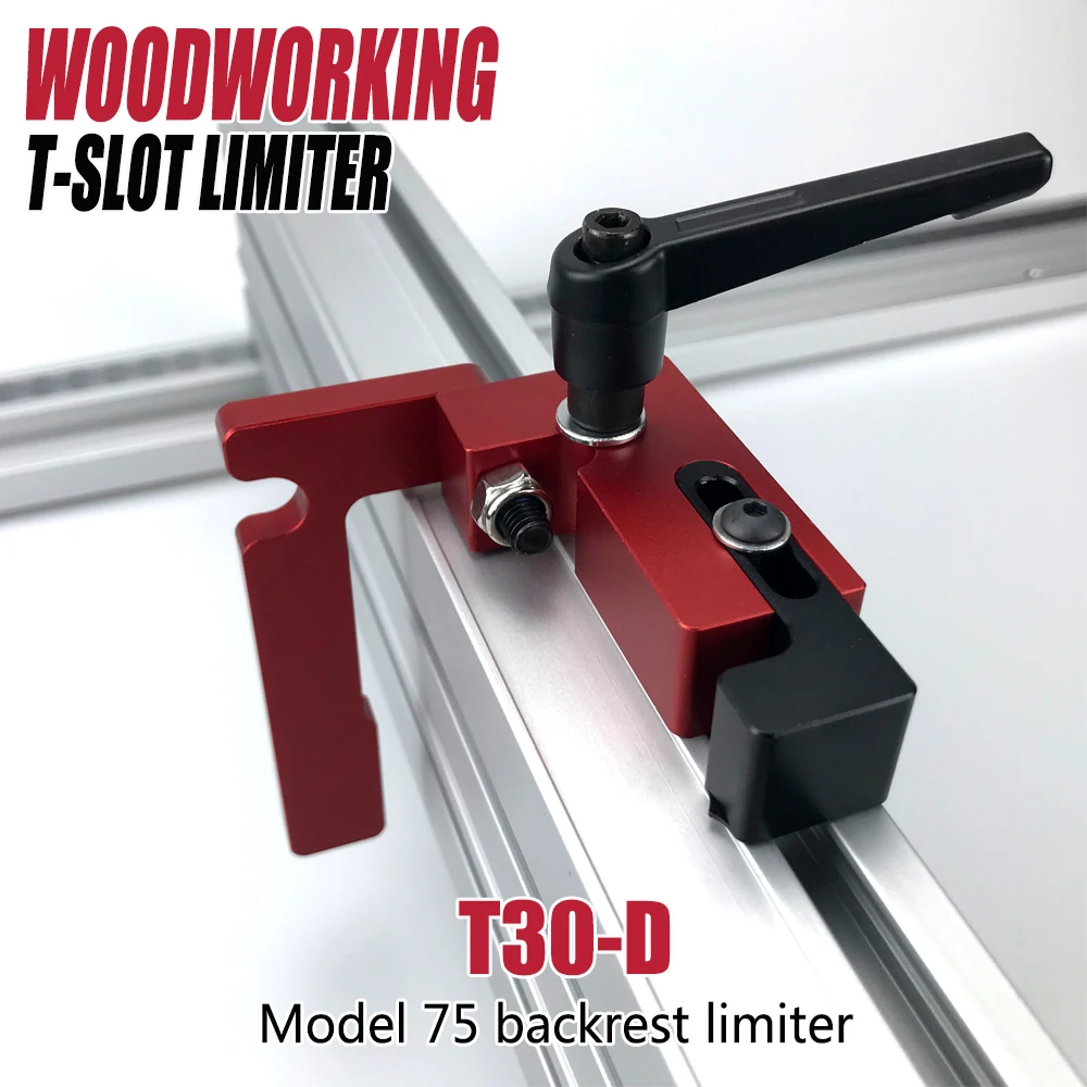 Carpintaria t-track stop t-slot limitador de alumínio mitra pista cerca flip stop rampa localizador carpinteiro diy ferramentas bancada