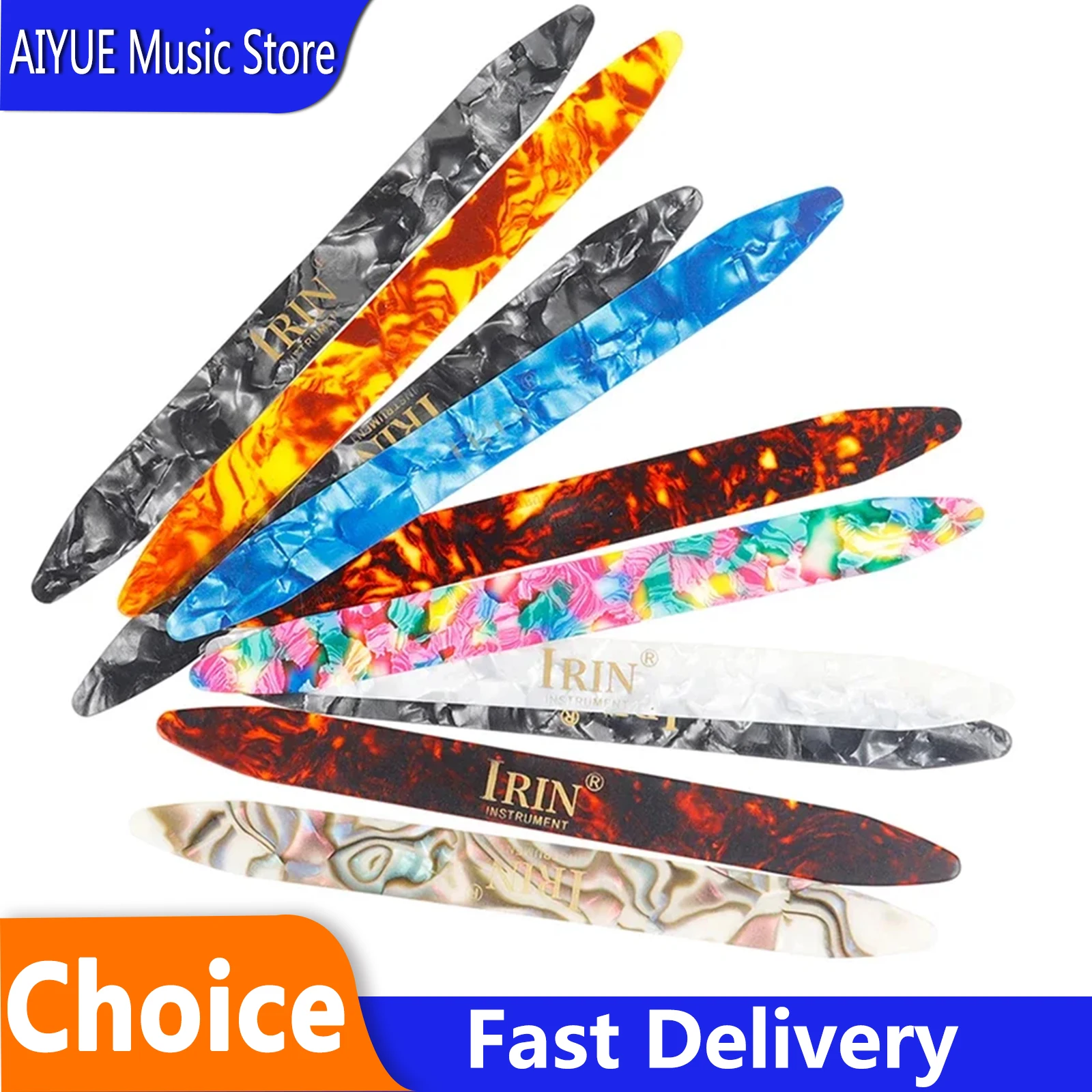 10 Pcs Long Strips Toggle Willow Yueqin Ruan Universal Elasticity Plectrum Cylophone Anti-slip Stringed Instrument Accessories