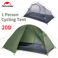 Naturehike Cycling Tent With Floor Mat Silicone Camping 20D Ultralight Backpacking Waterproof Outdoor Travel Hiking Beach Tent