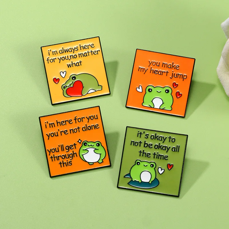 

Cute Cartoon Alphabet And Frog Oil Dripping Alloy Brooch Pin Badge For DIY Clothing Hat Scarf Jeans Bag Accessory Decoration