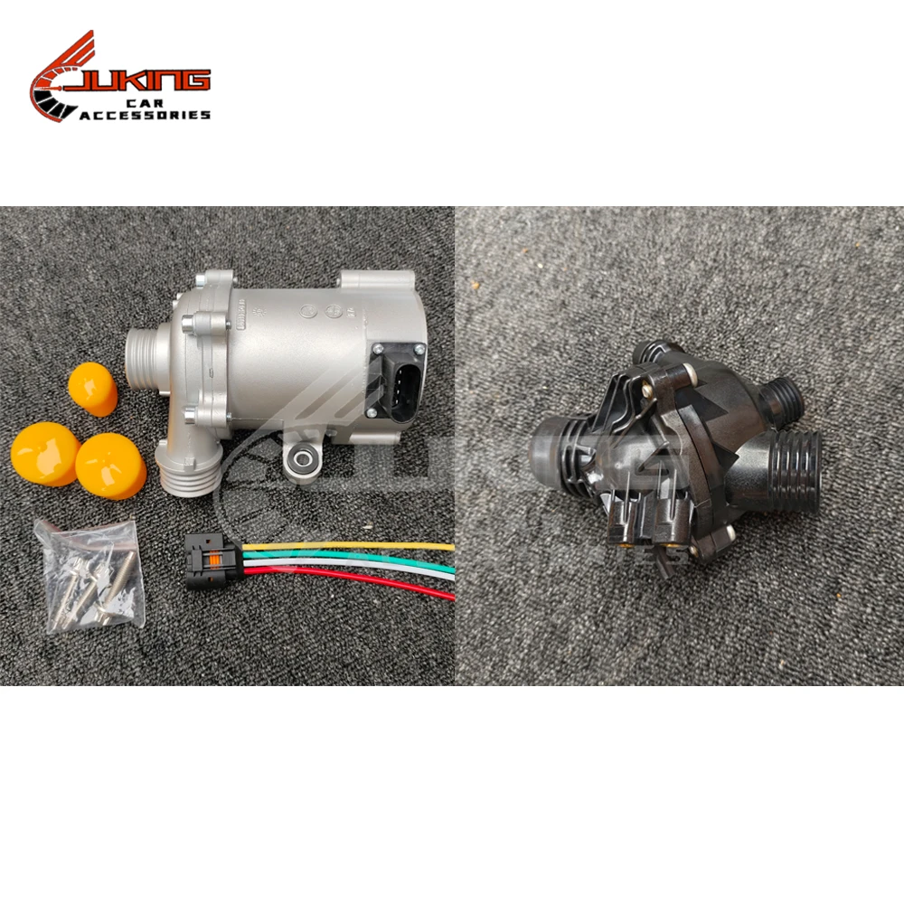 Auxiliary Water Pump 11517586925 + Thermostat Kit 11537536655 For BMW E60 E61 E81 E87 E90 E91 X1 X3 X5 325i 330i 525i 530i 630i