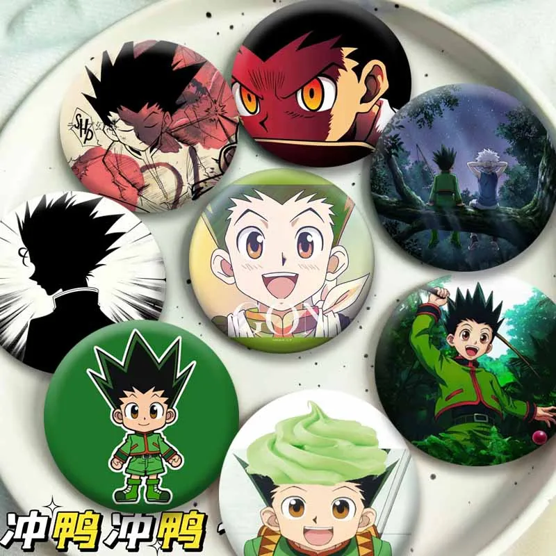 Anime Role Hunter X Hunter Gon Freecss Button Pins Cartoon Cosplay Badge Bag Clothes Hat Jewelry Brooch Accessories Friend Gifts