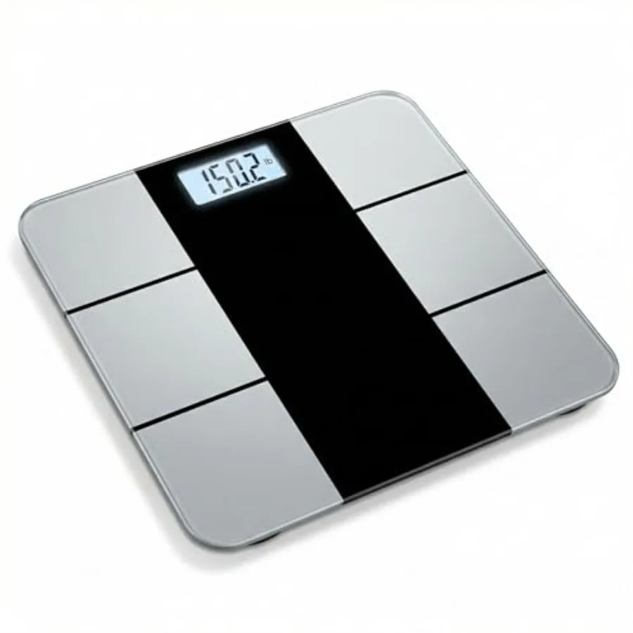 

Smart Body Scale Bluetooth Bathroom Scale with 18 Body Metrics Trend Tracking Thickened I-Beam Design Large Tempered Glass 400