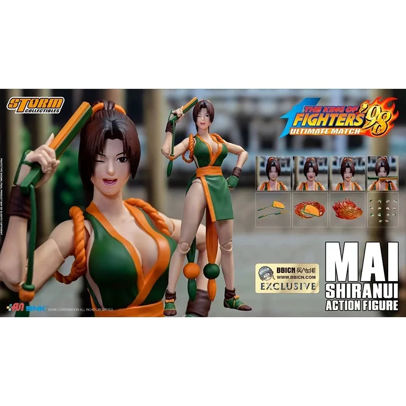 

Original Storm Toys 1/12 Green Mai Shiranui Black Mai Shiranui The King Of Fighters '98 Ultimate Match In Stock Anime Toys