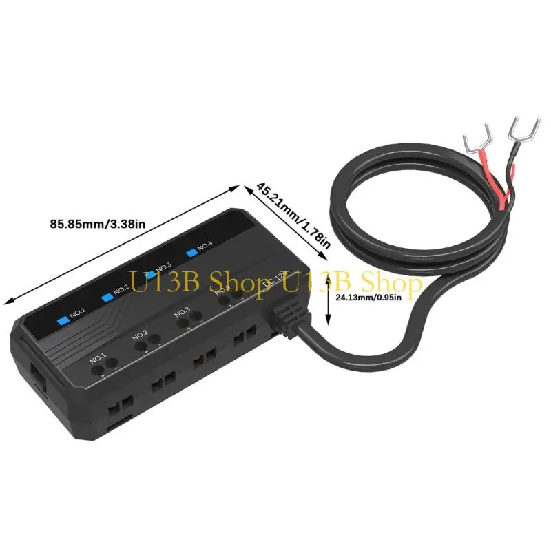 U13B Universal 12V Automotive Block 4 Circuit 20A Blade Holder Relays لأسلاك سيارة الدراجات النارية الأسلاك