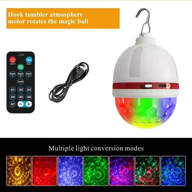 Music Beat Sync LED Ambient Lamp - USB Charging, Remote, Color Changing Atmosphere Light Sound-Activated LED Party Ambient Light