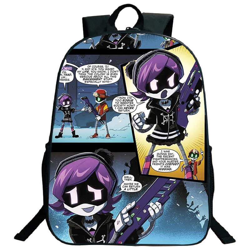 Mochilas escolares Murder Drones de 16 pulgadas, mochila de alta capacidad para niños, mochila para libros, mochila para estudiantes, mochila para niños y niñas, mochila de viaje