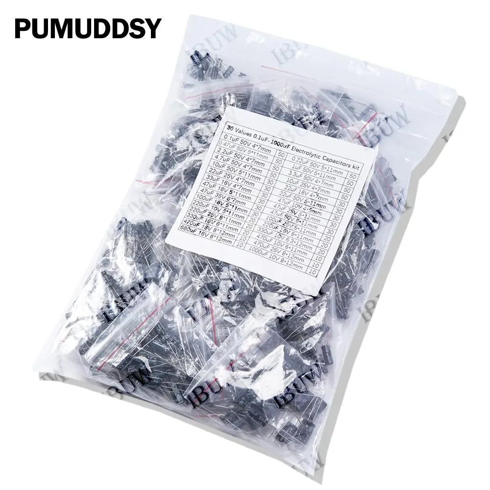 

Набор электролитических конденсаторов DIP, 900 шт., 30 номиналов, 0.1 мкФ-1000 мкФ, для электроники, 47 мкФ 10В 4*5мм, 680 мкФ 16В 8*12мм