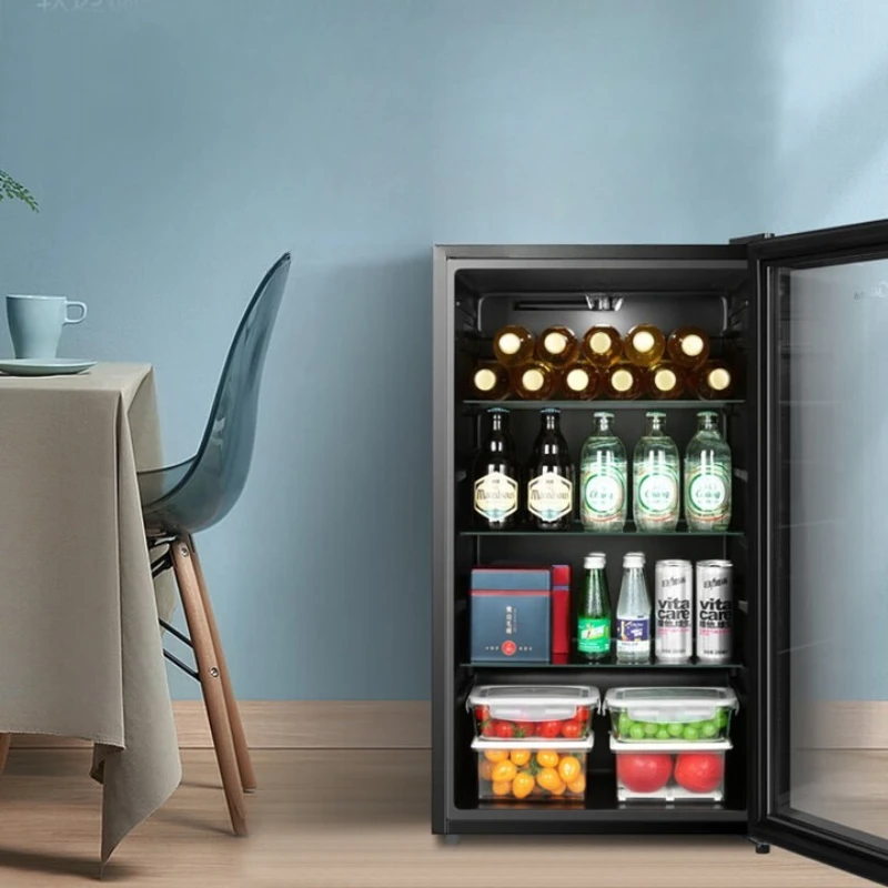 

Household refrigerated and fresh-keeping display cabinet Living room Kitchen Vertical glass Office freezer First-class