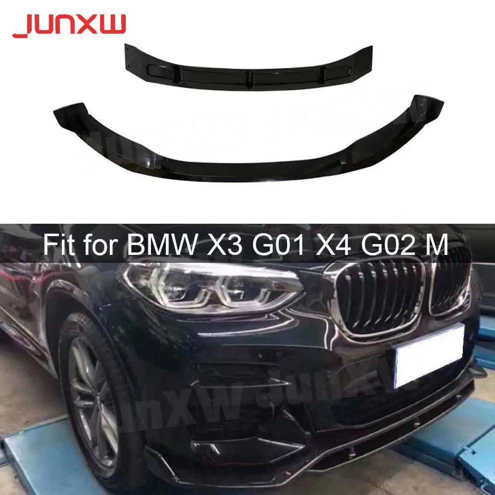 

Carbon Fiber Front Bumper Lip Chin Spoiler ABS Guard Covers for BMW X3 G01 X4 G02 M Sport 2019-2021 Auto Car Styling
