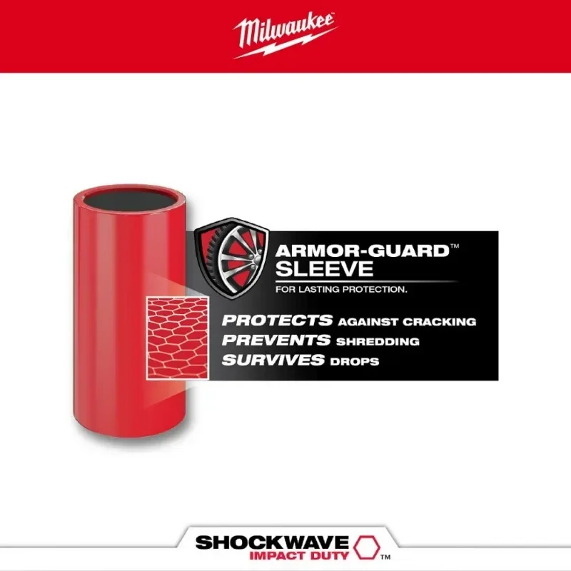 Milwaukee 3 PC. SHOCKWAVE Impact Duty 1/2 Inch Drive Metric Lug Nut Wheel Socket Power Tool Impact Wrench Accessories 49-66-7834