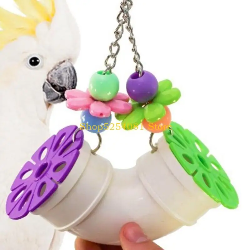 AXYC Easyly Install Acrylic Bird Chewing Toy Encouraging Healthy Habits and Fun Exploration for Various Species