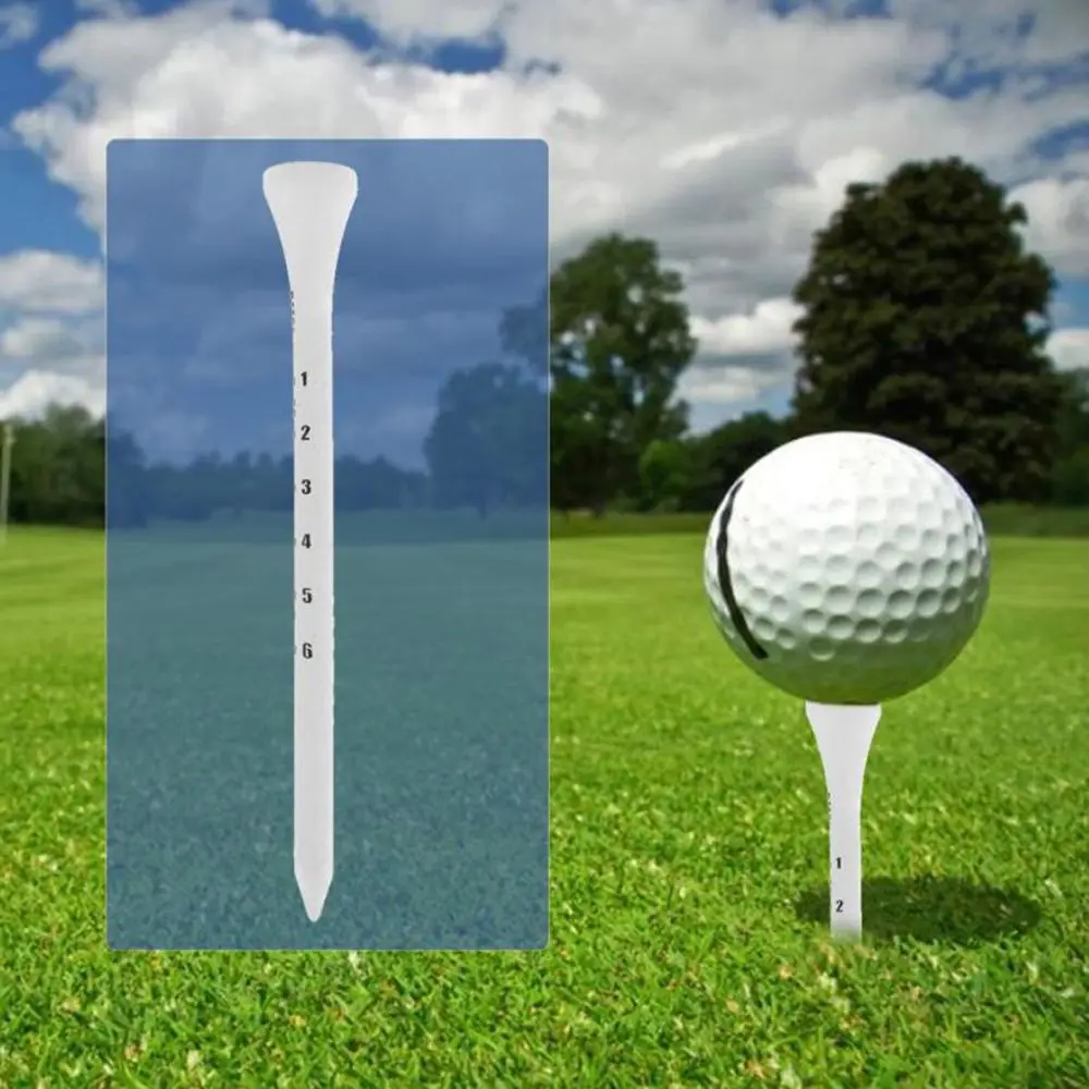 Digital 83mm White Scale Golf Tees Tee Golf Holder Ball Socket