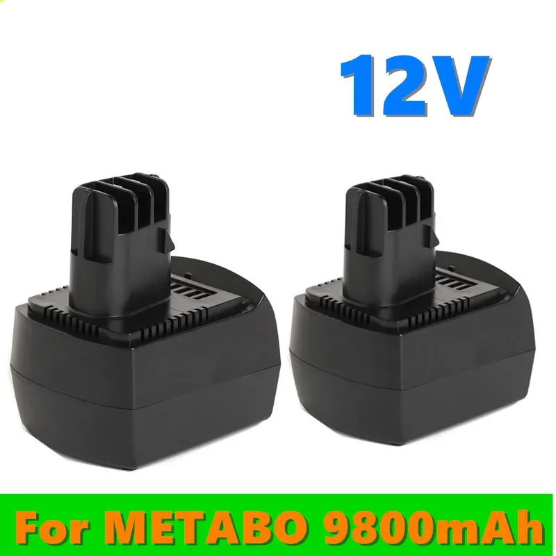 Batterie de remplacement Ni-MH 12V 100% mAh pour METABO 6.02151.50 BZ12SP BS 12 SP, BSZ 12, BZ 12 SP, SSP 12, ULA96, nouveauté 9