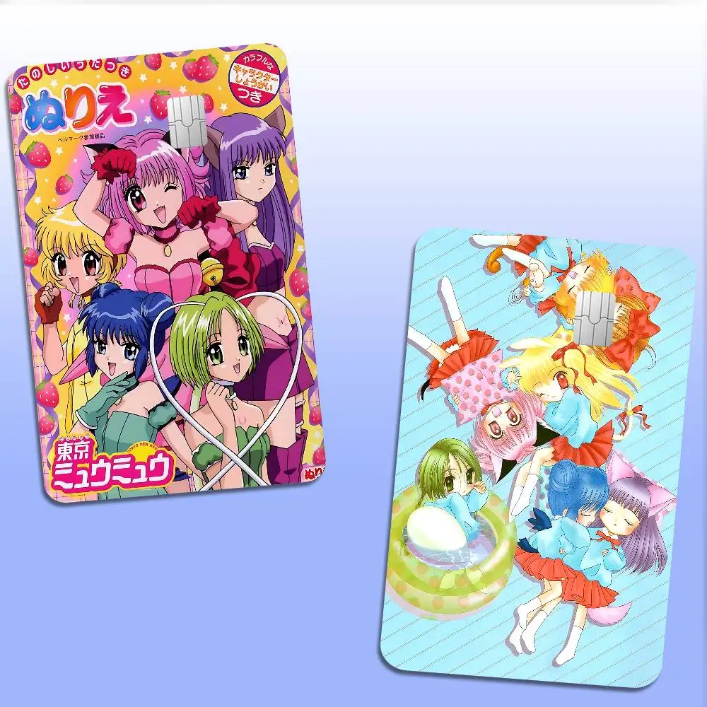 Tokyo Mew Mew Anime Anime Young Creidt Card Debit Card Sticker Film Case Front Tape For Small Big Chip No Chip
