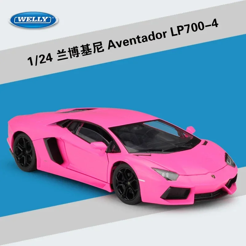 WELLY 1:24 Lamborghini Aventador LP700-4 Simulation Alloy Car Model - Suitable for Children\'s Toys and Collections