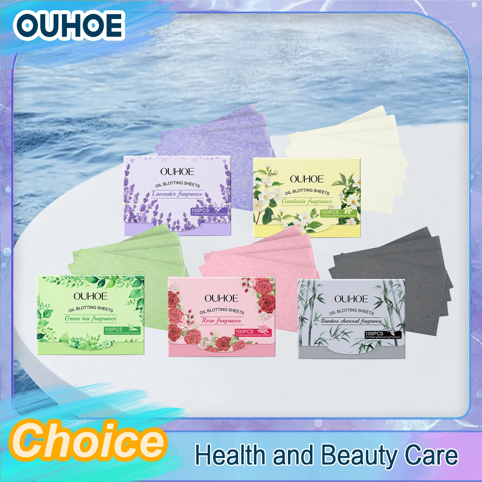 

Face Oil Blotting Paper Protable Matting T-Zone Deeply Pores Oily Control Cleansing Oil-Absorbing Gentle Fragrance Wipes Sheet