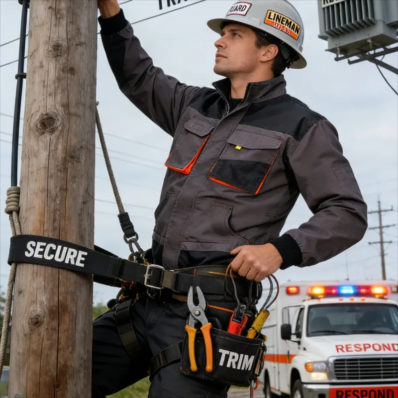 

3D Multi Pocket Work Jacket Large Pocket Durable Stain Resistant Utility Shirt