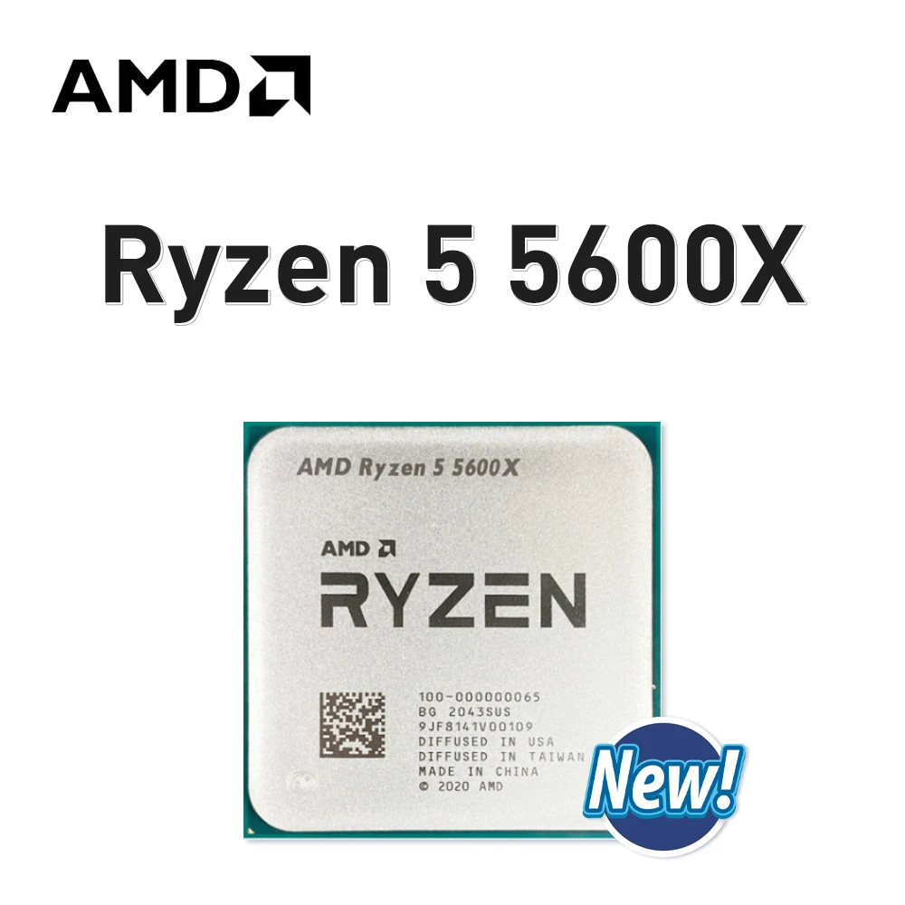 

AMD Ryzen 5 5600X Socket AM4 3,7 ГГц 6-ядерный 12-поточный R5 5600X 7NM L3 = 32M игровой процессор 65 Вт DDR4 без вентилятора