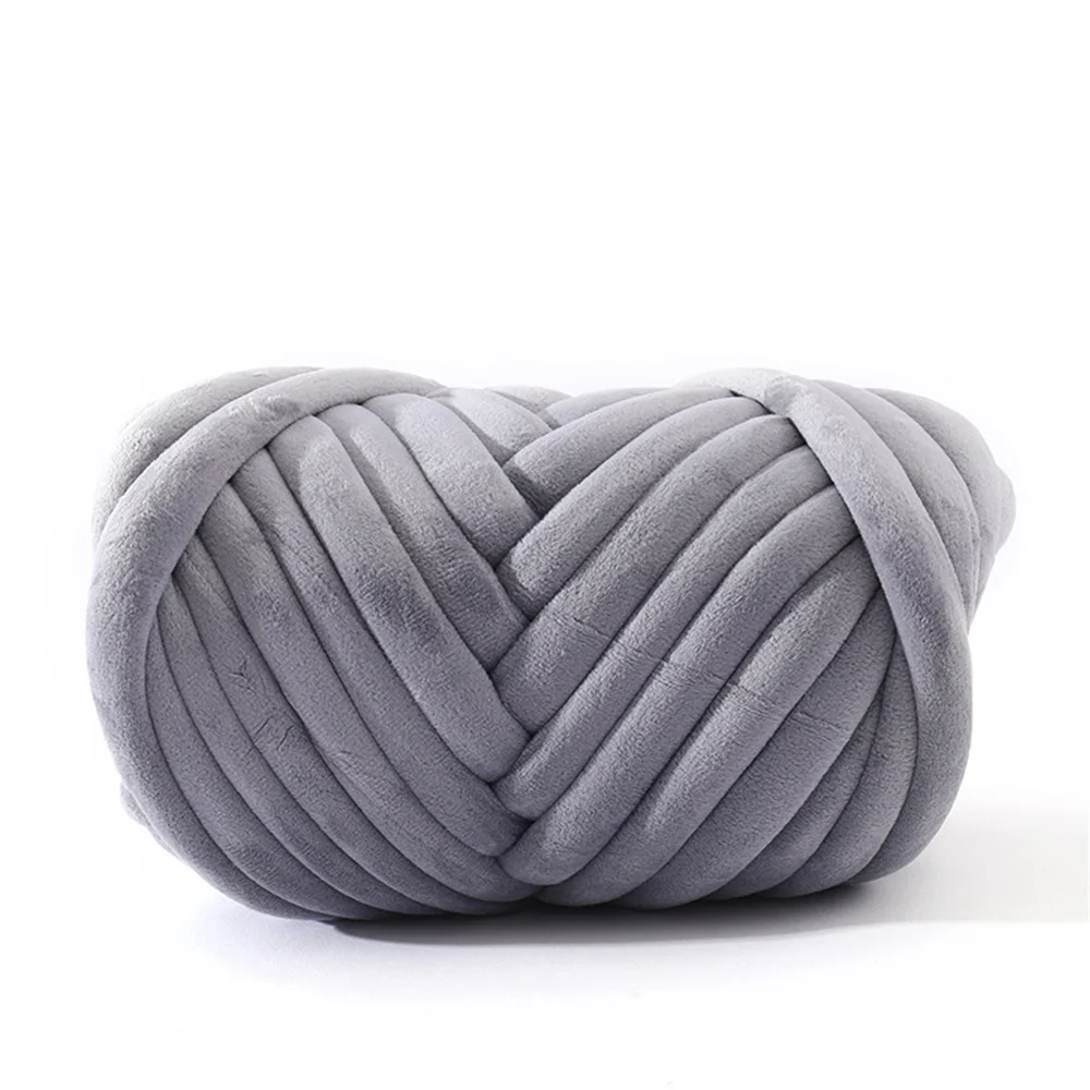 Diy Blanket Yarn Velvet Core Cored Cotton Wool Arm Knitting Yarn Colorful Tube Yarn For Scarves Bedsides Mats Bags