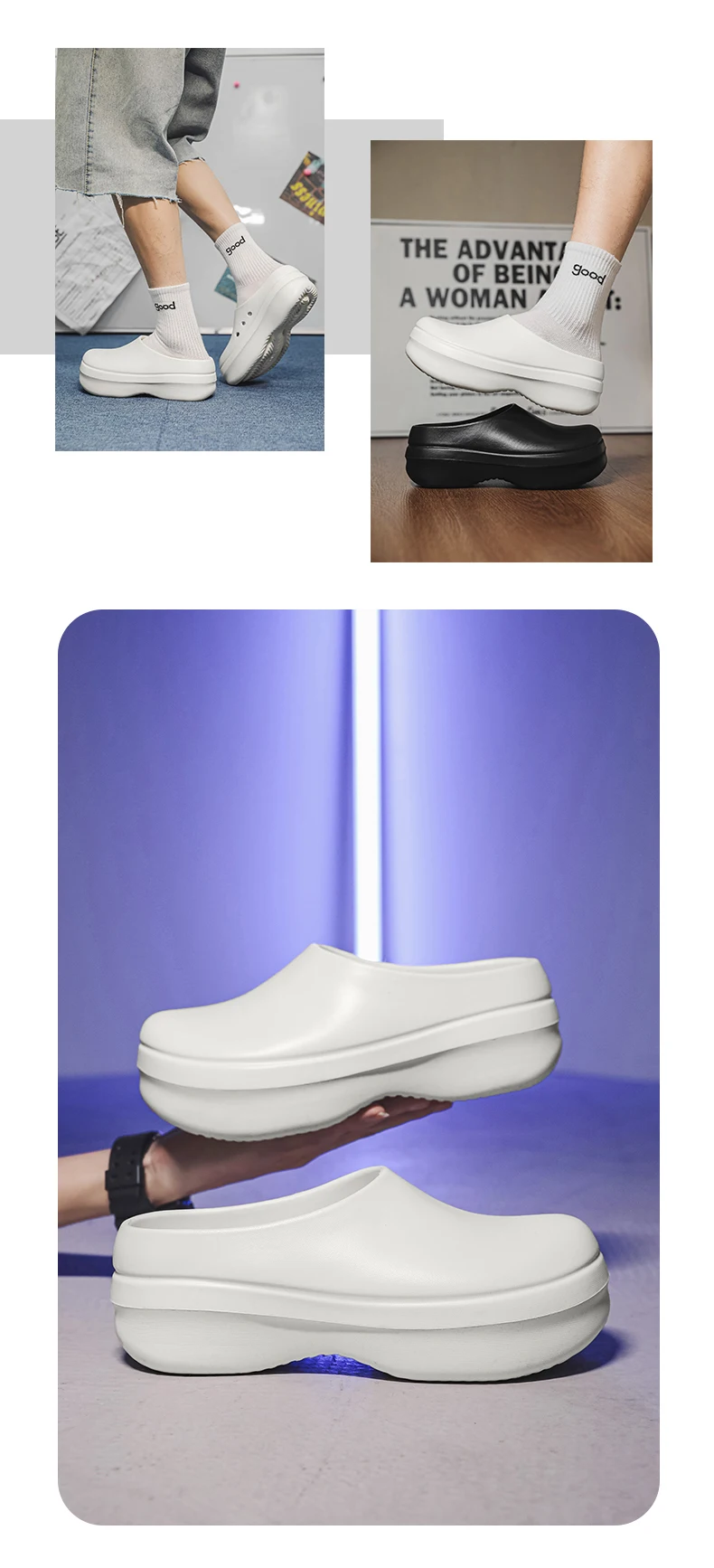 Hotel-Kochschuhe, Vier-Jahreszeiten-Modell, Neu, Rutschfest, Wasserdicht, Ölbeständig, Weiche Sohle, Küchen-Arbeitsschuhe, Herren-Outdoor-Freizeit-Sicherheitsschuhe – Detail 8