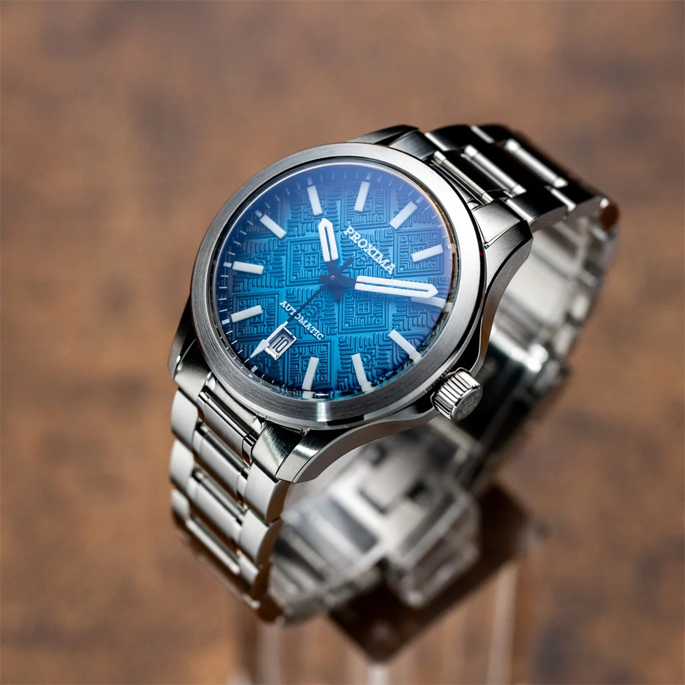 Proxima 2025 New Oil Pressure Dial Full Luminous 39mm Dive Watch Luxury Men Watch NH35 NH36 Automatic Mechanical WR 100m PX1736