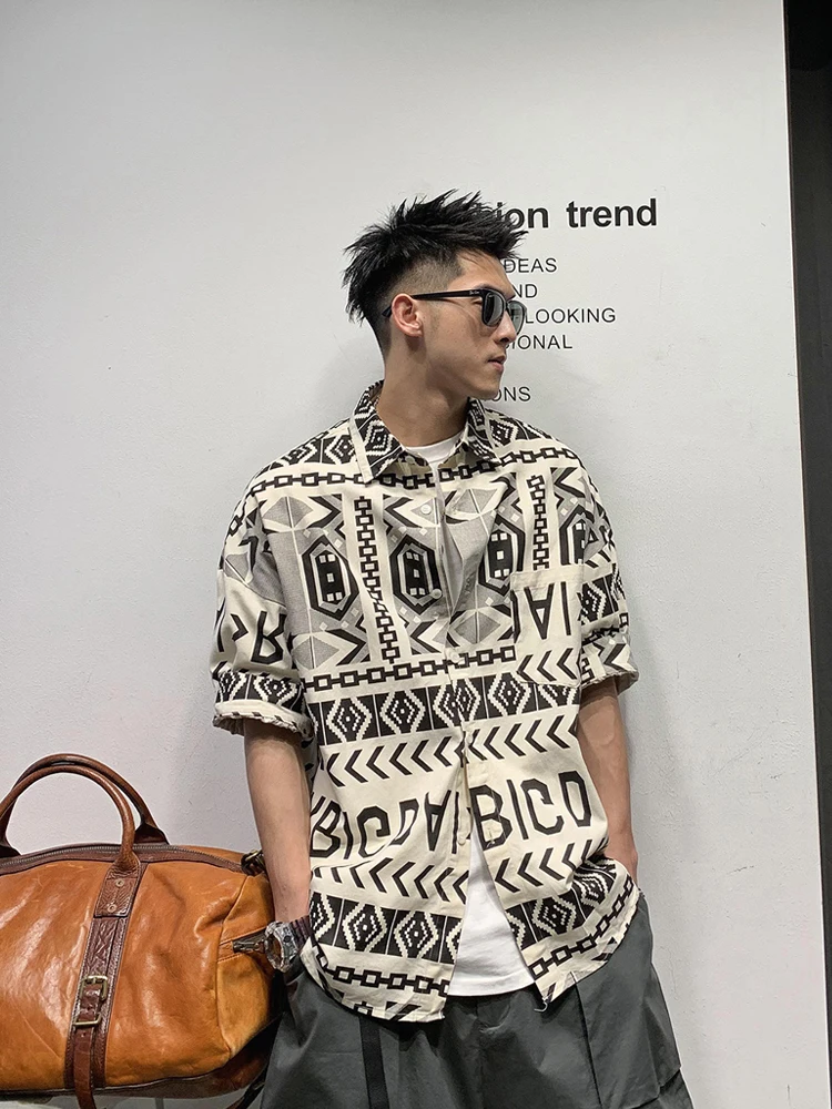 

Men's Summer Thin Breathable Short Sleeve Casual Shirt American Style Sharp Looking Lightweight Regular Length Outerwear