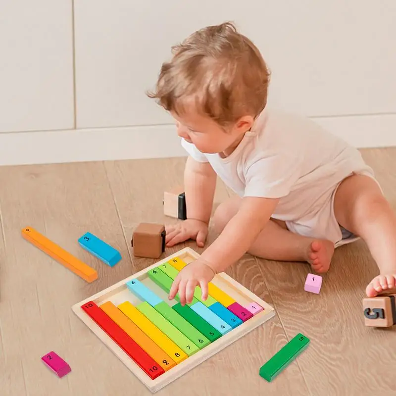 Nummer Learning Sticks Wiskunde Leren & Equivalentie Sticks Montessori Kleurrijk Educatief Hulpmiddel Wiskunde Staven Voor Kinderen Vroeg