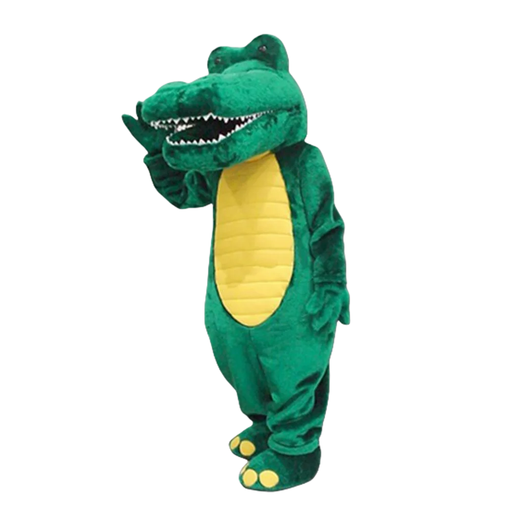 Green Alligators Gator Mascot Costume Adult Size Cartoon Character Mascotte Mascota Carnival Party Cosply Fancy Dress SW1134