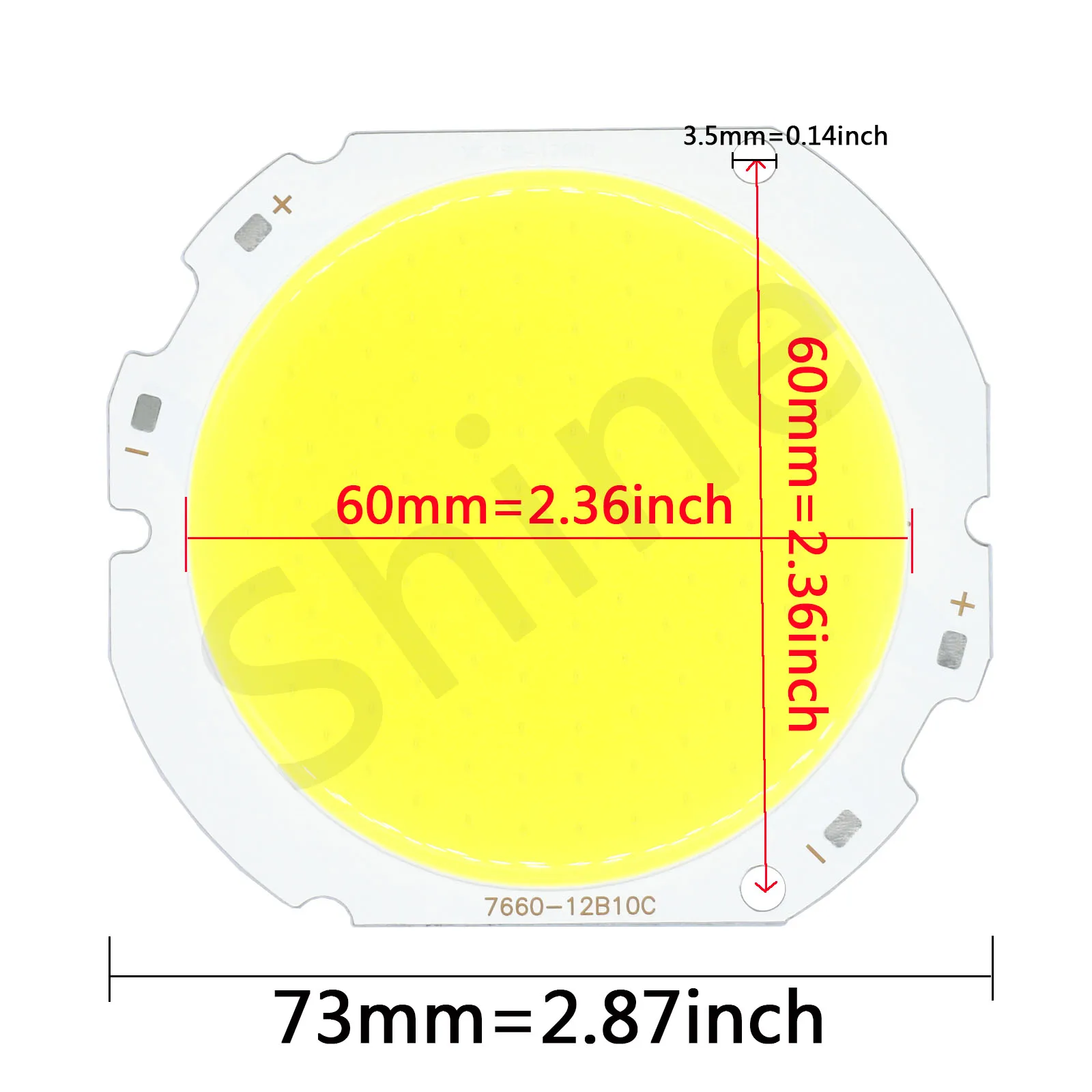 High Power LED COB Stage Light Chip 50W 7660 Light Board Diode 30-32V LED Module for Moving Head Lamp Disco Spotlight Projector