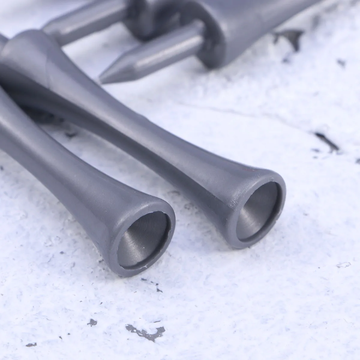 

50Pcs 70mm Grey ABS Plastic Golf Limiting Nails Tough Recyclable Ideal Game Tool Castle Tees Plastic Tee