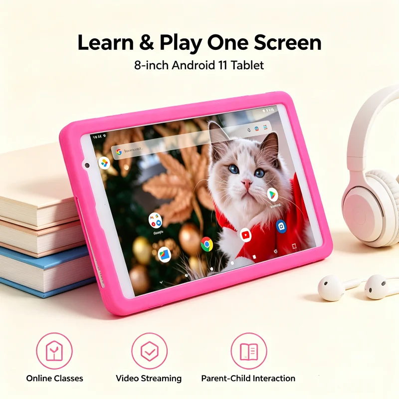 Android 11 A133 64 Bit Tablet PC 8 INCH A1 DDR 2GB RAM 32GB ROM Quad-core ARM CortexTM-A53@1.6GHz 800*1280 IPS Screen