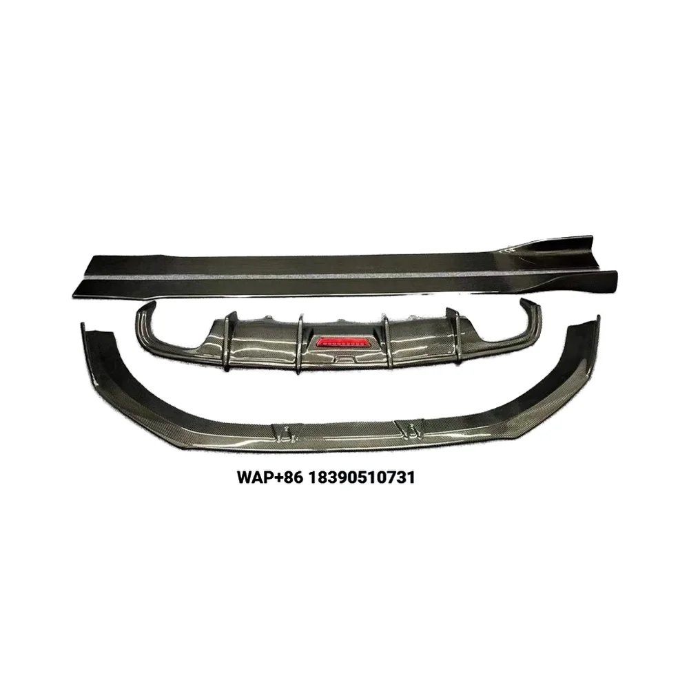 

Car A6 S6 C7 Carbon Fiber Front Splitter Lip Spoiler Diffuser Side Skirts Kits for A6 C7 S6 Sline Sedan 2012 2013 2014 2015