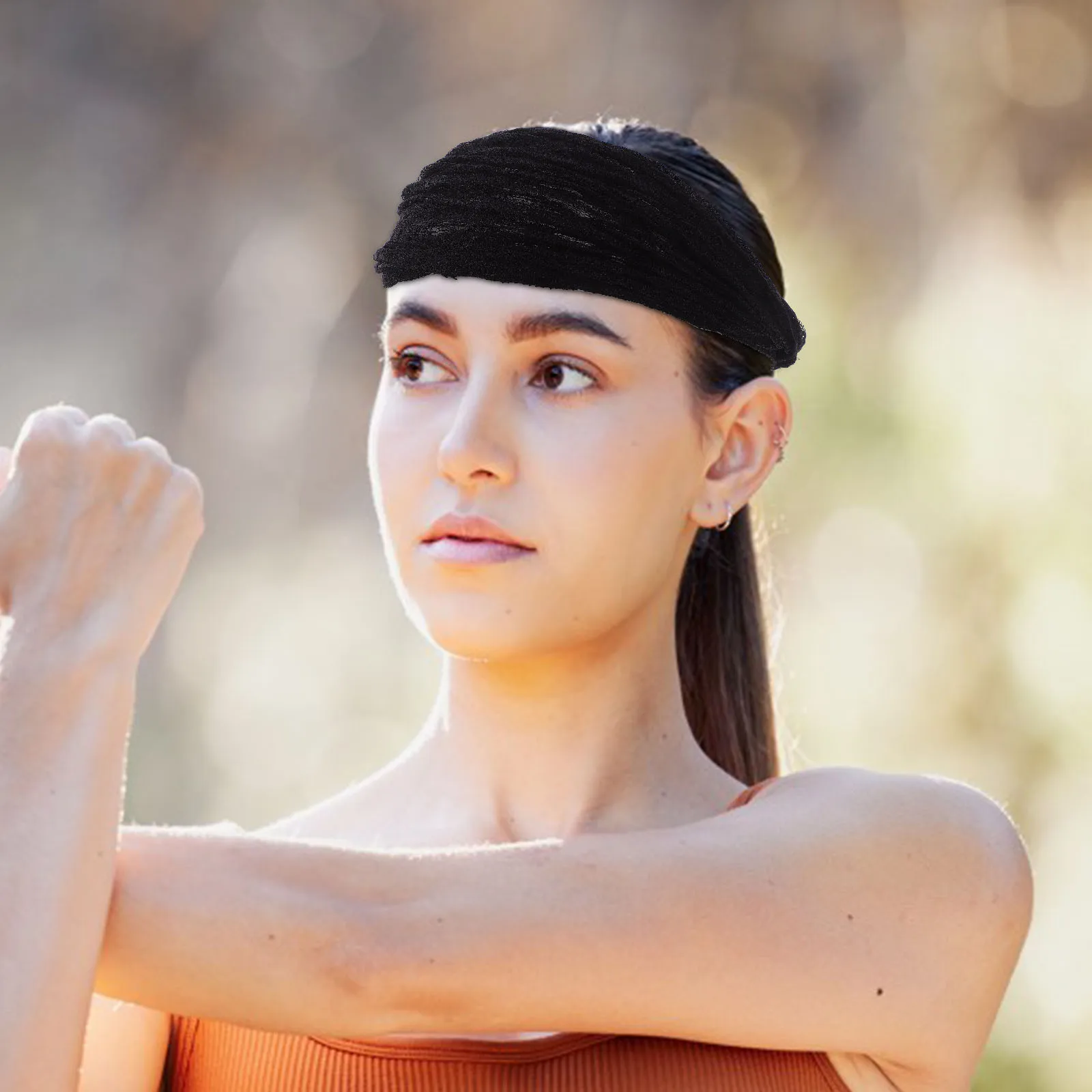 

3pcs Women'S Wide Lace Headbands Hollow Elastic Mesh Headwraps Breathable Stretchy Hair Scarf Bandana For Summer Outdoor Daily