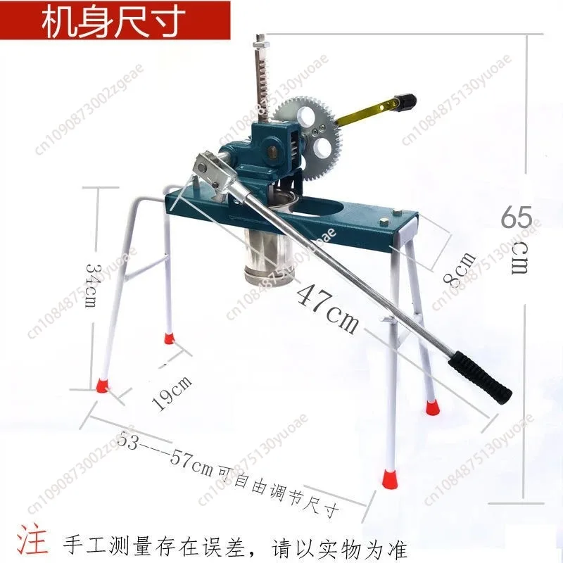 Household stainless steel manual baking machine equipped with molds