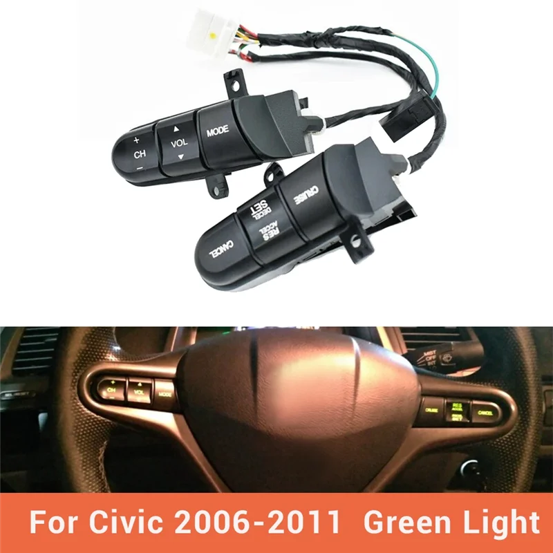 

Car Steering Wheel Cruise Control Switch 36770-SNA-A12 For Honda Civic Jazz GE8 Audio Remote Accel Button 36770-SNR-C21-AS55