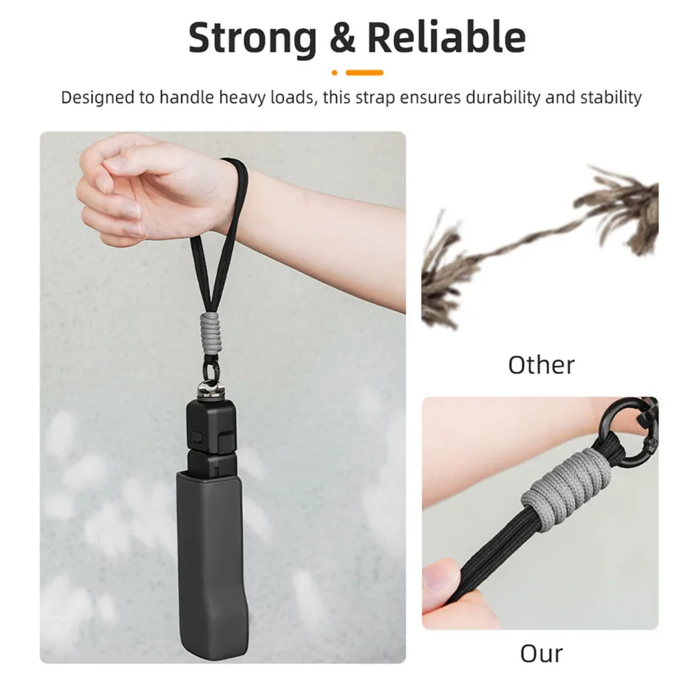 Wrist Strap for Insta360 X5/X4/X3/X2 & DJI Osmo Pocket 3 - Universal Anti-Loss Hand Lanyard, Outdoor Camera Mount Accessories