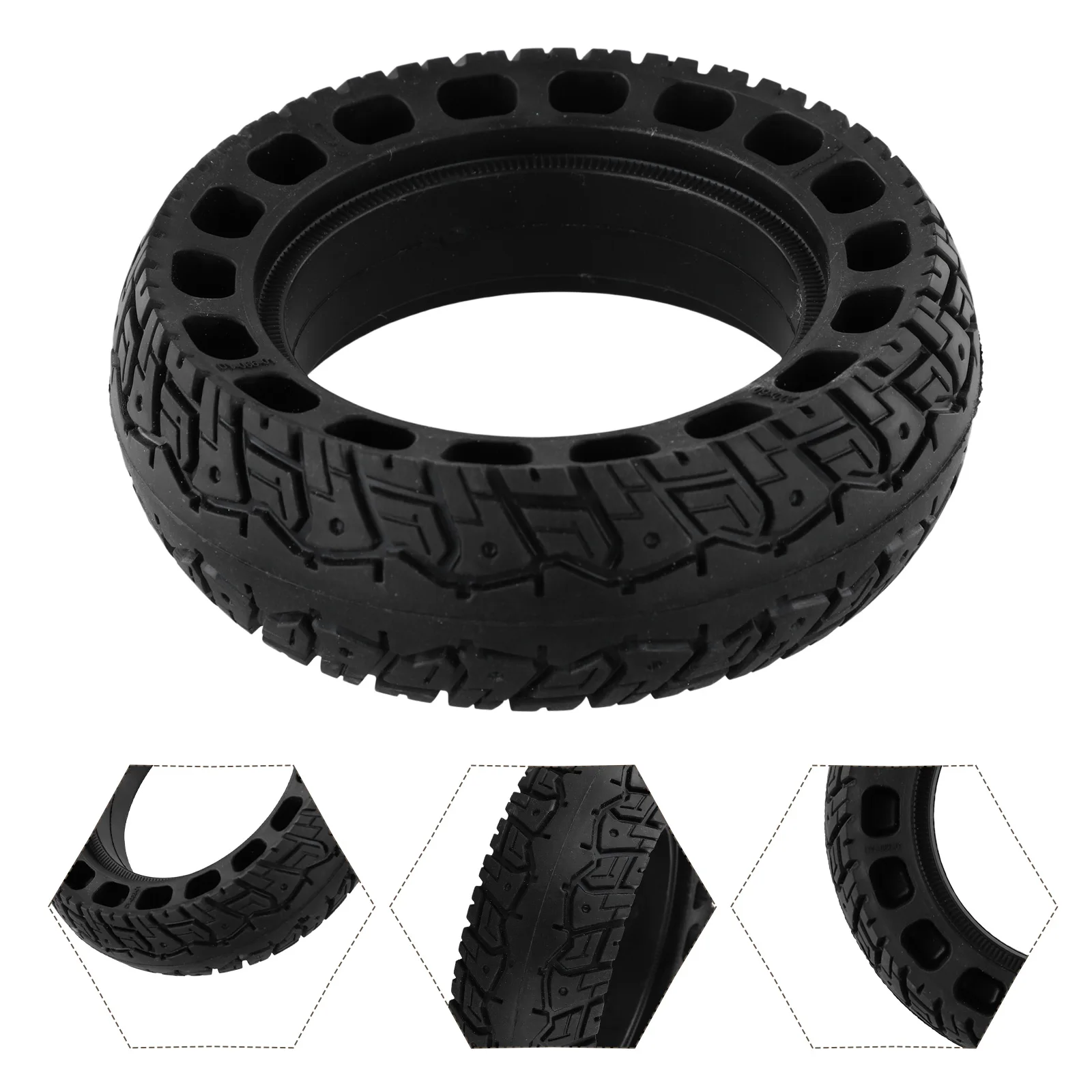 Scooter Tire Rear Wheel Solid Tire Structure Tyre 200X60 8inch Driving Tire Rear Wheel Shock Hollow High Quality